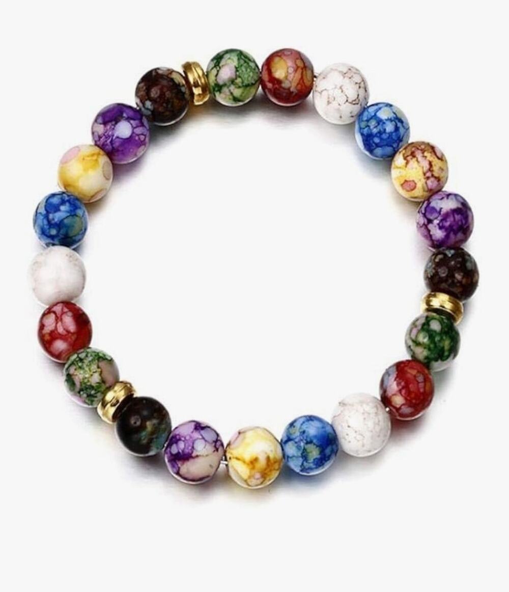 Chakra Healing Crystal Bracelet 7 inch Stretch Band Relaxation, Concentration